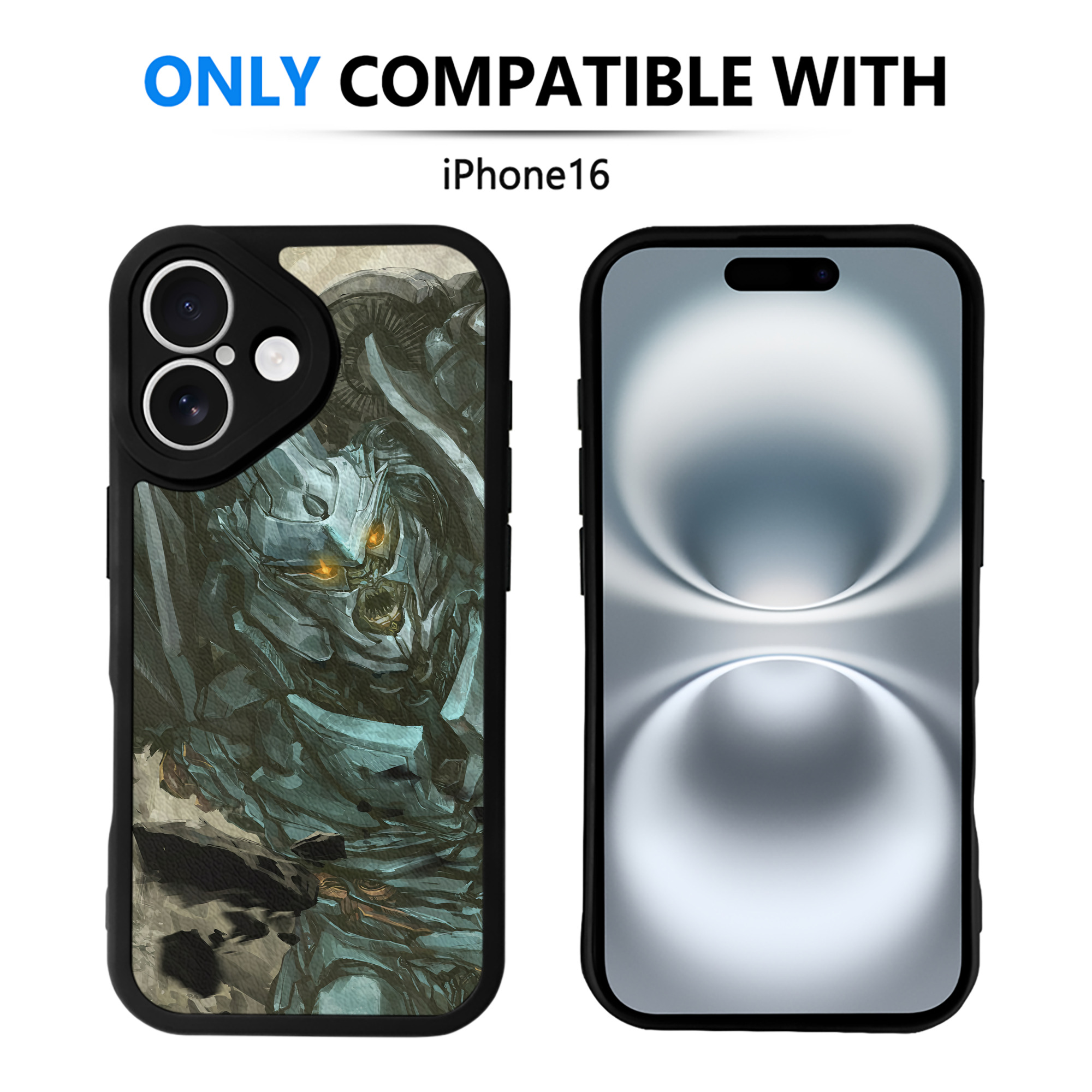 （画像用） Transformers トランスフォーマー 【iPhone 16シリーズ対応】シリコンスマホケース（レザー調） 材質：シリコン